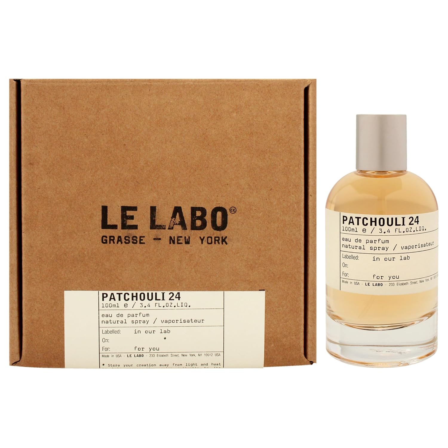 Le Labo Patchouli 24 | Eau de Parfum Spray | Size: 3.4 FL OZ / 100ml