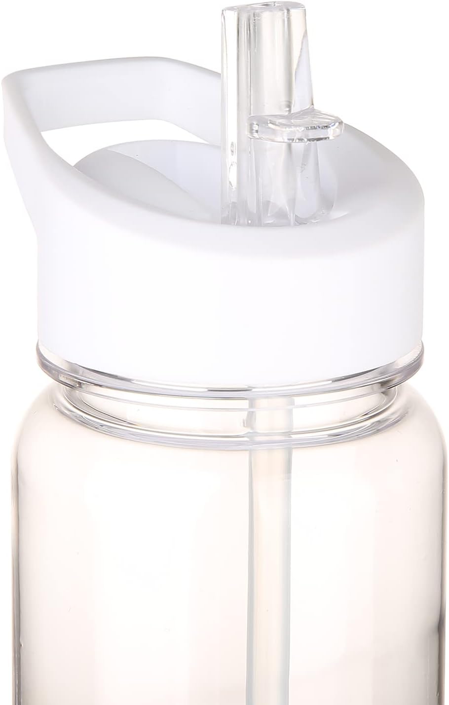 Twinklewave Transparent 24 oz Sports Hydration Bottle with Straw, BPA-Free