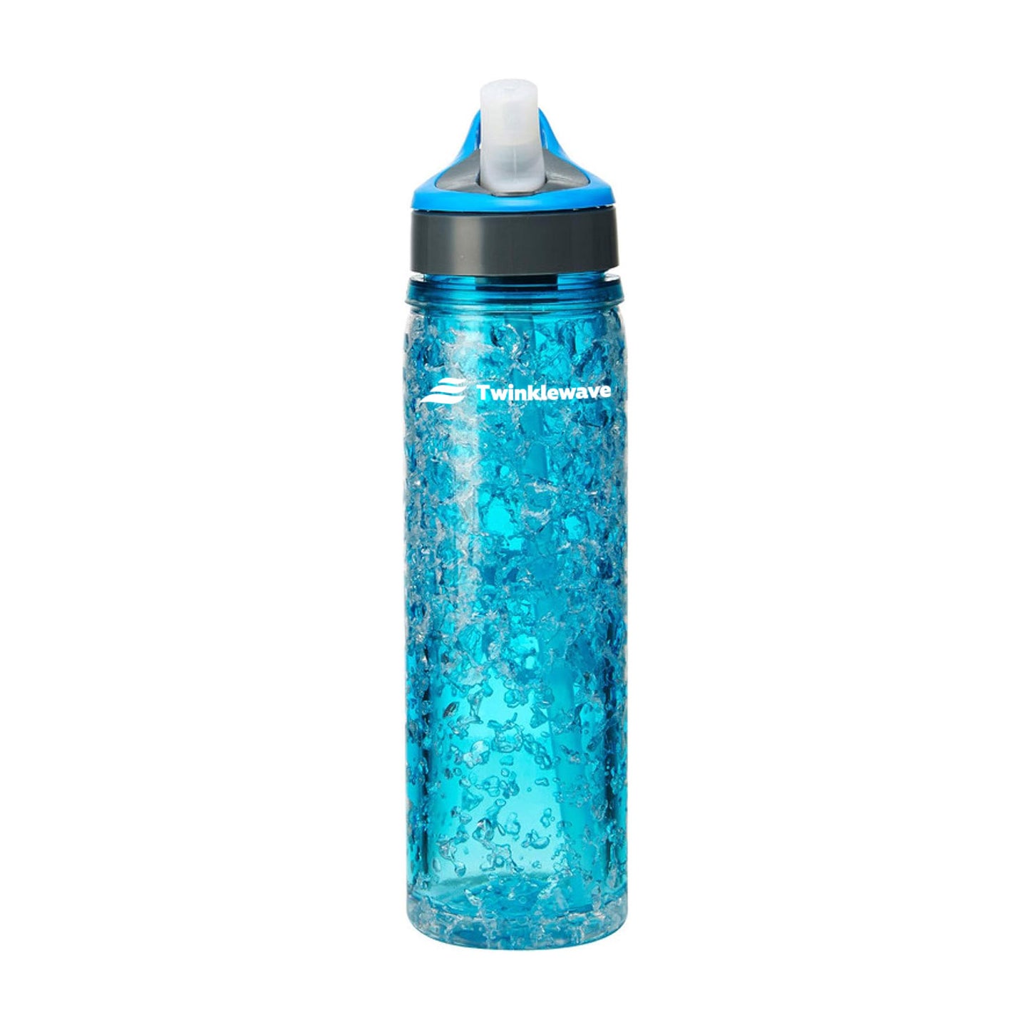 Twinklewave Freezeable Double Wall Insulated Tritan Water Bottle with Crackle Gel