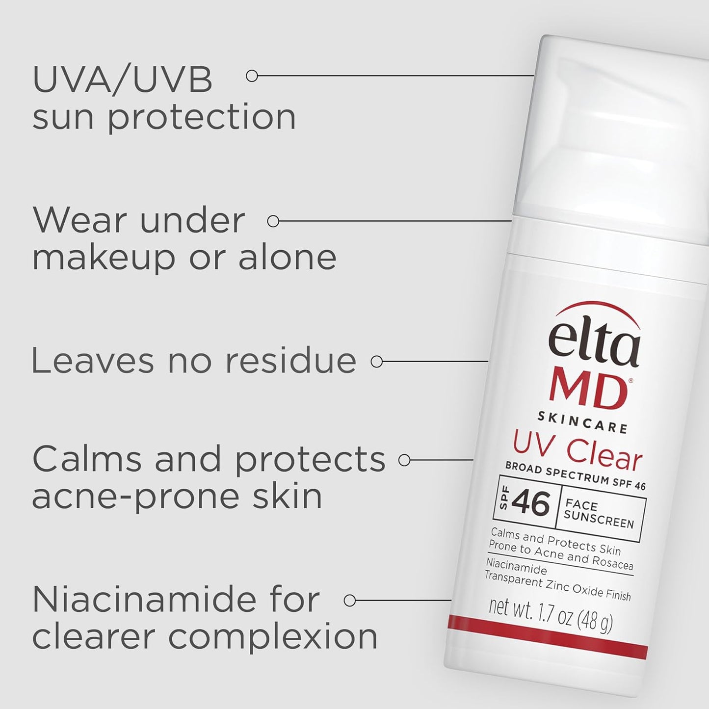 EltaMD UV Clear 1.7 OZ Broad-Spectrum SPF 46