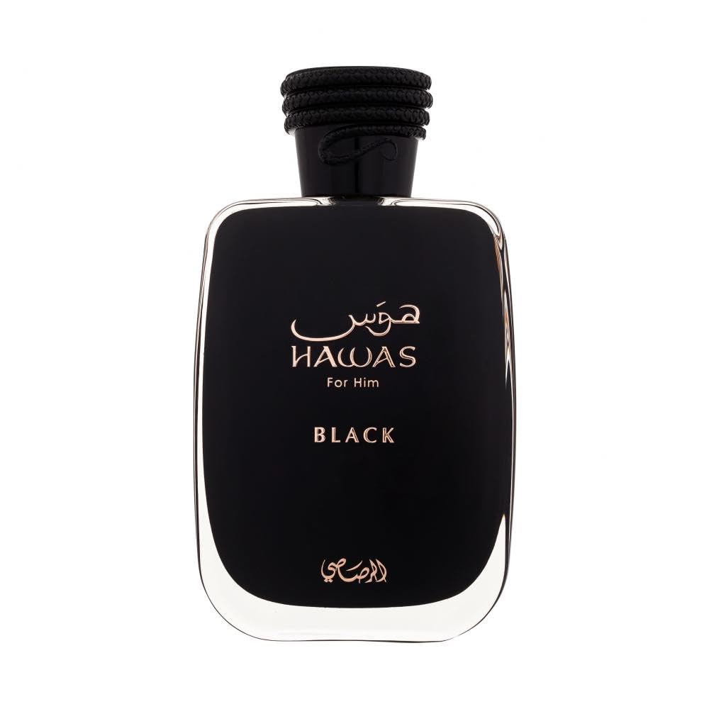 RASASI Hawas Black | Eau de Parfum Spray | Size: 3.4 FL OZ / 100ml