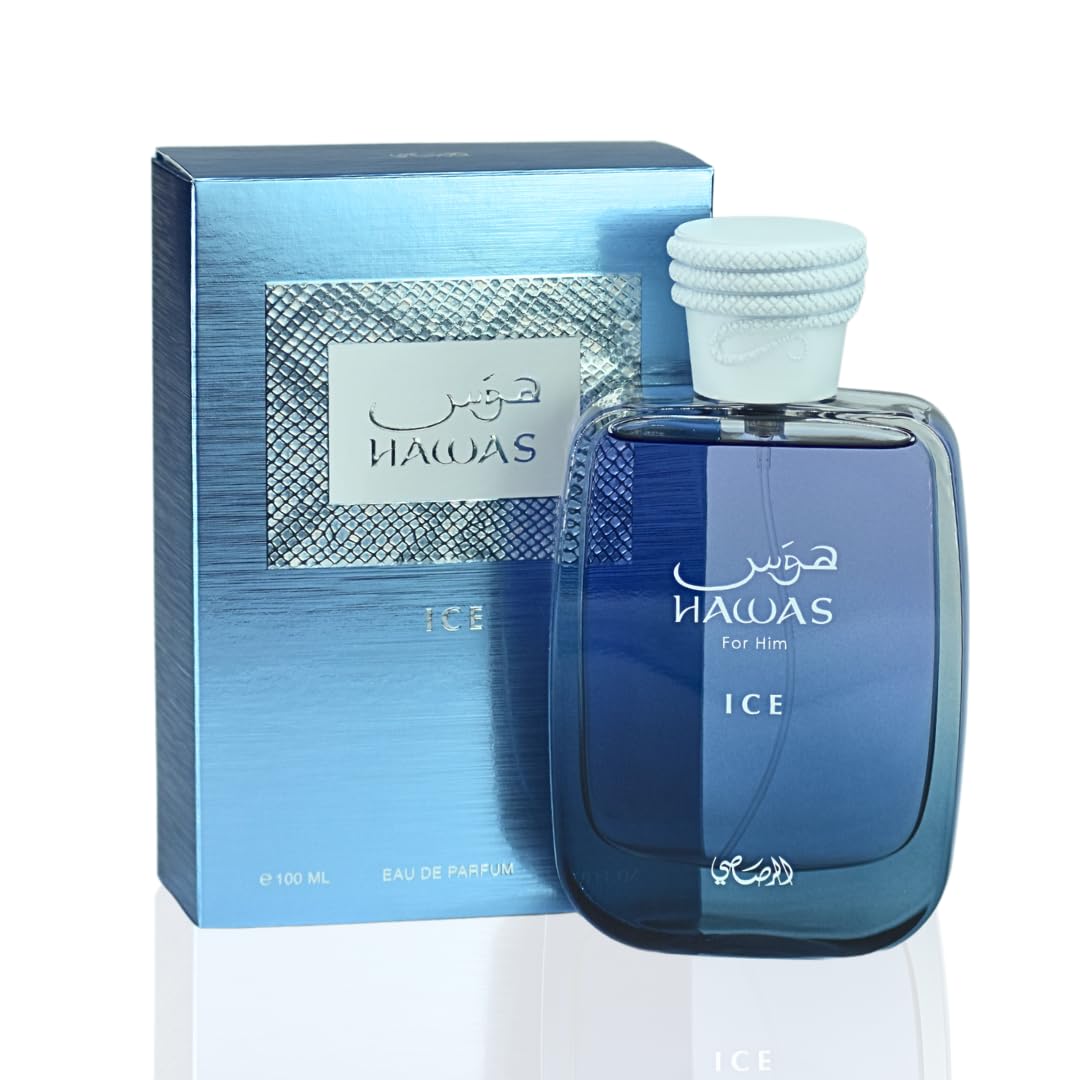 RASASI Hawas Ice | Eau de Parfum Spray | Size: 3.4 FL OZ / 100ml